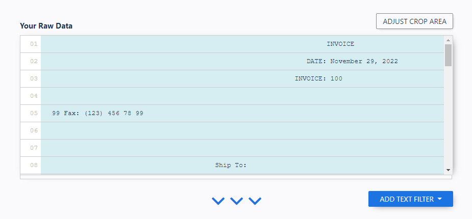 Invoice Data Extraction - Raw Data